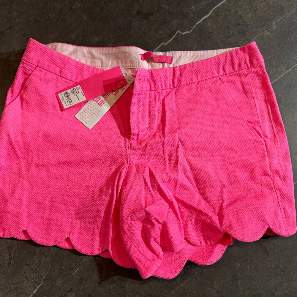 Lilly Pulitzer NWT Buttercup Stretch Shorts Pink Isle $70 Size 8